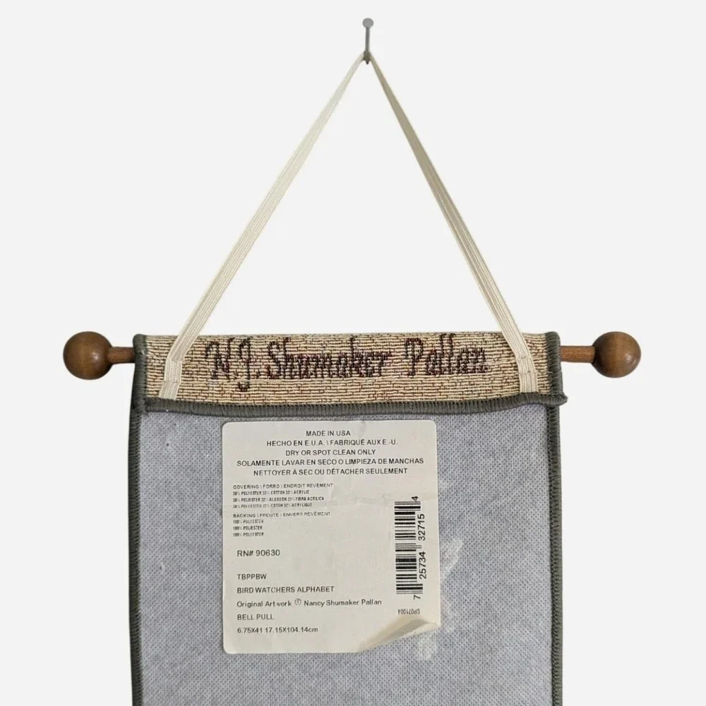 Nancy Shumaker Pallan Bird Watchers Alphabet Tapestry